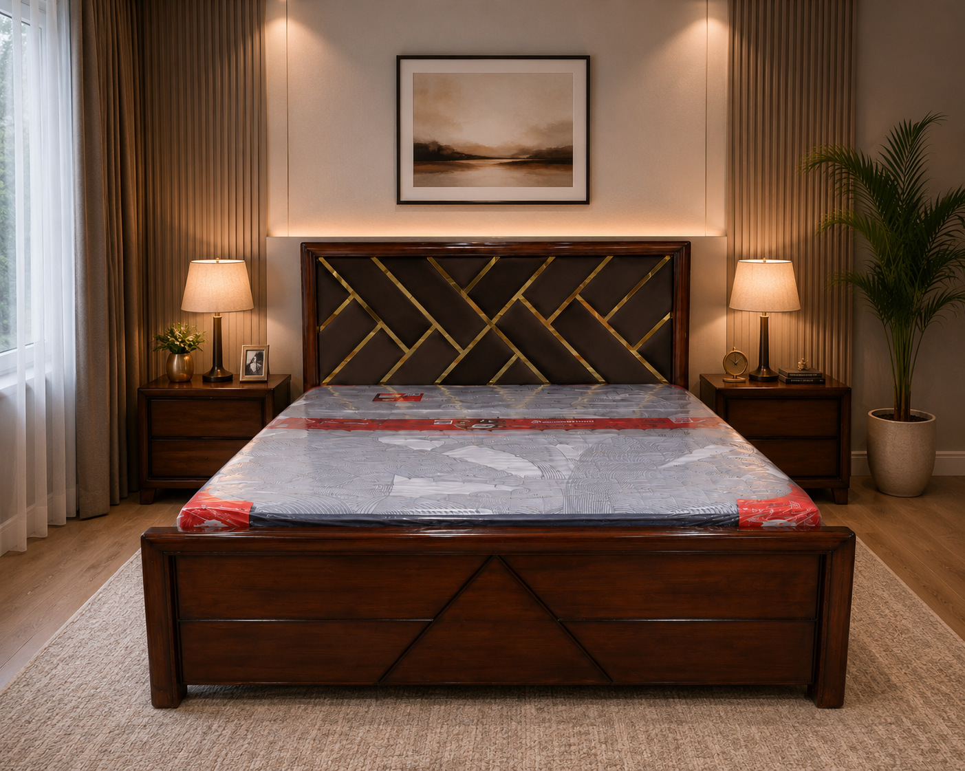 Elegant Home Furniture Double Bed